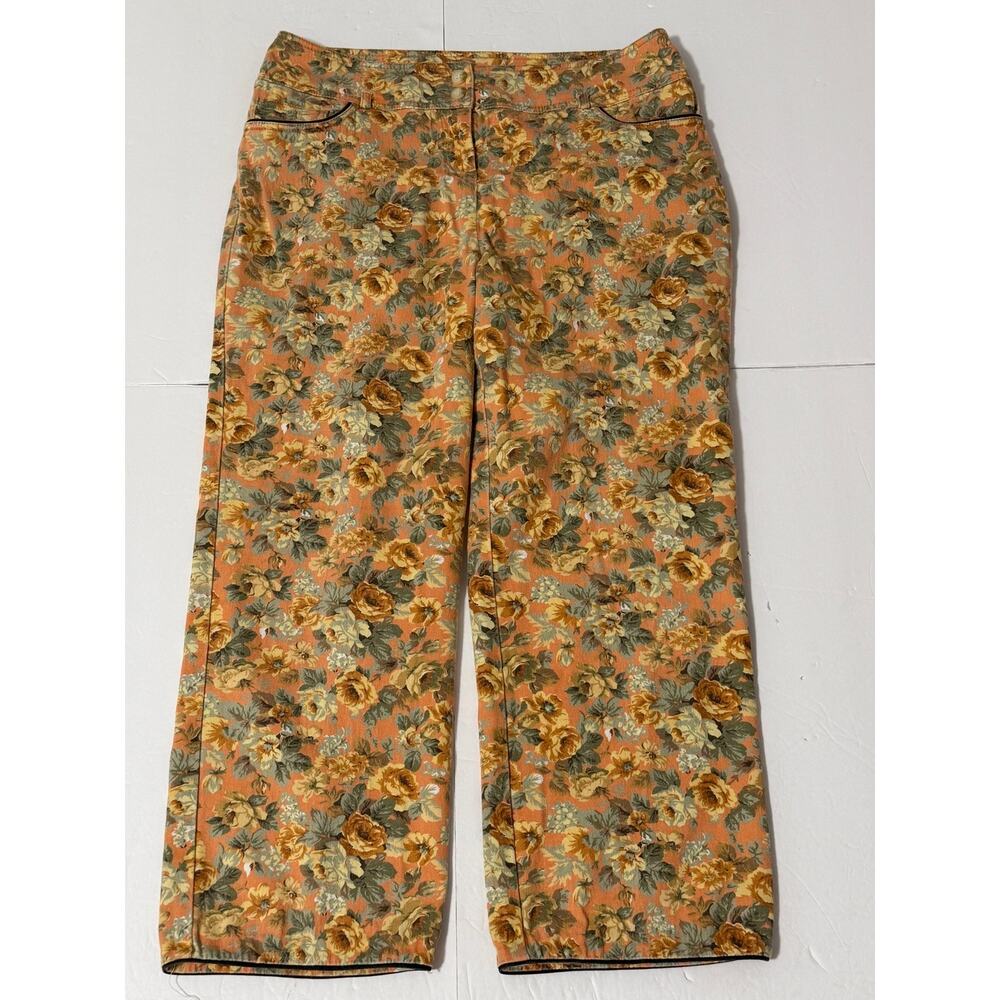 Saks Fifth Ave Real Clothes Vintage Floral Pants, Size 8